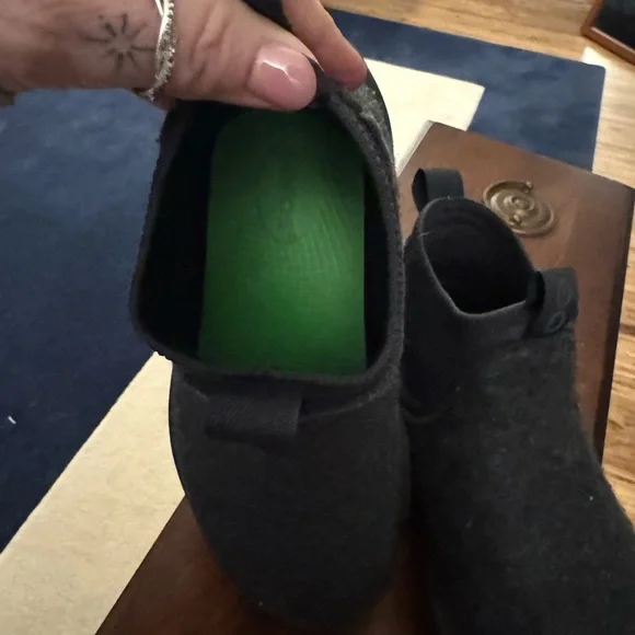 Oofos- Dark Grey Wool Boots - Picture 8 of 11